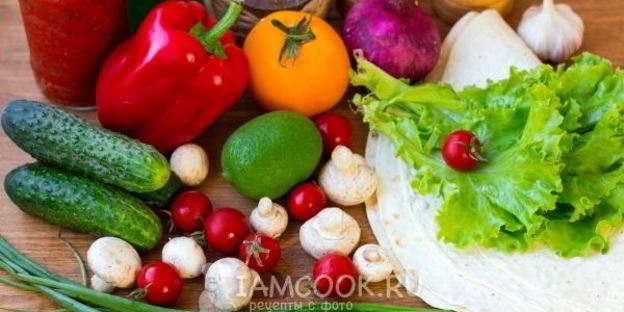 шаурма вегетарианская