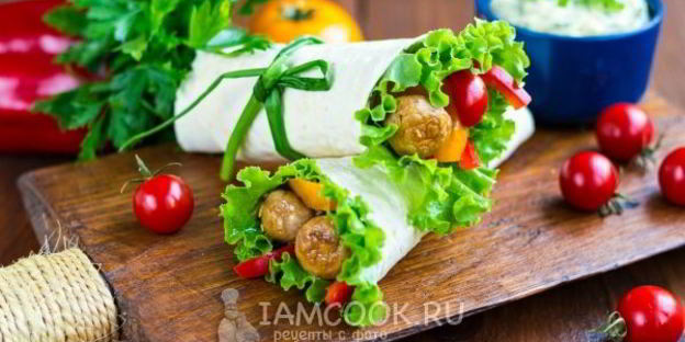 шаурма вегетарианская