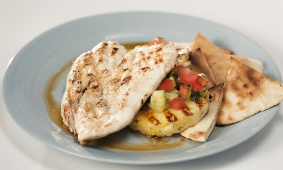 Рецепт шавермы с курицей на тарелке