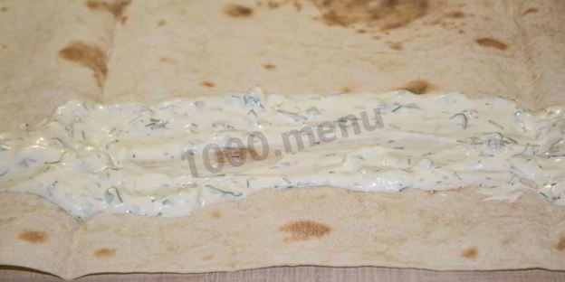 шаверма в лаваше с курицей