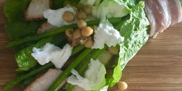 весенняя шаурма из пекинской капусты с индейкой