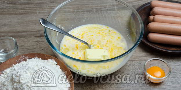 сосиски в дрожжевом тесте