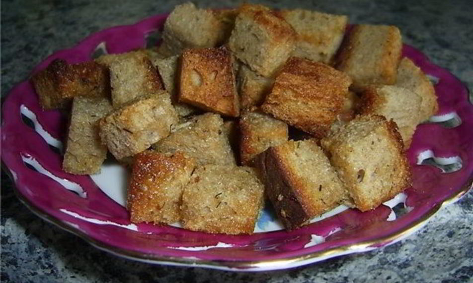 Рецепт чесночных сухариков