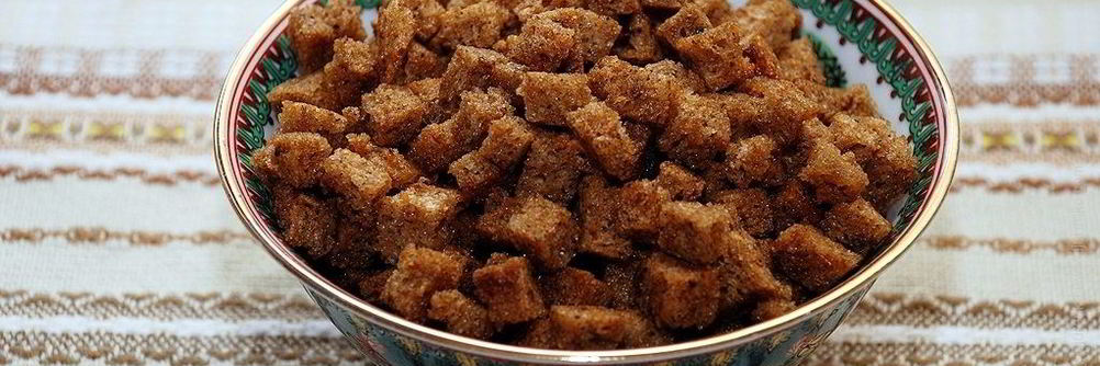 Сухарики на сковороде