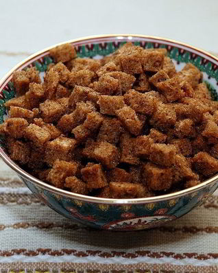 Сухарики на сковороде