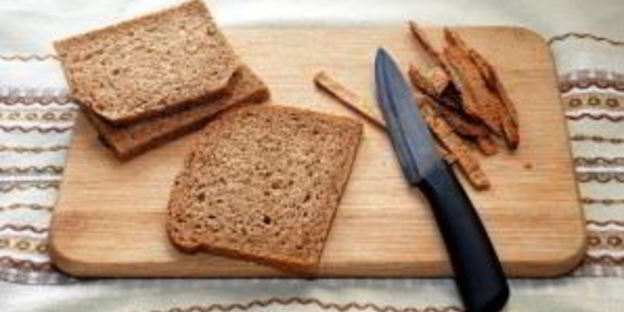 сухарики на сковороде