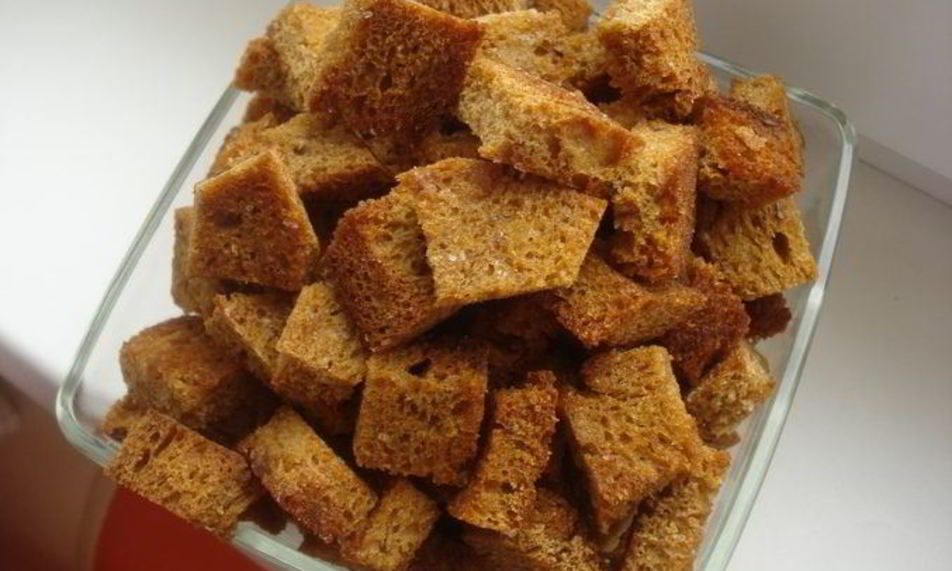 Рецепт сухариков с чесноком в духовке