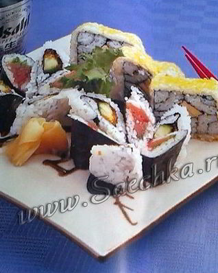 Четырехугольные суши Шикаи Маки