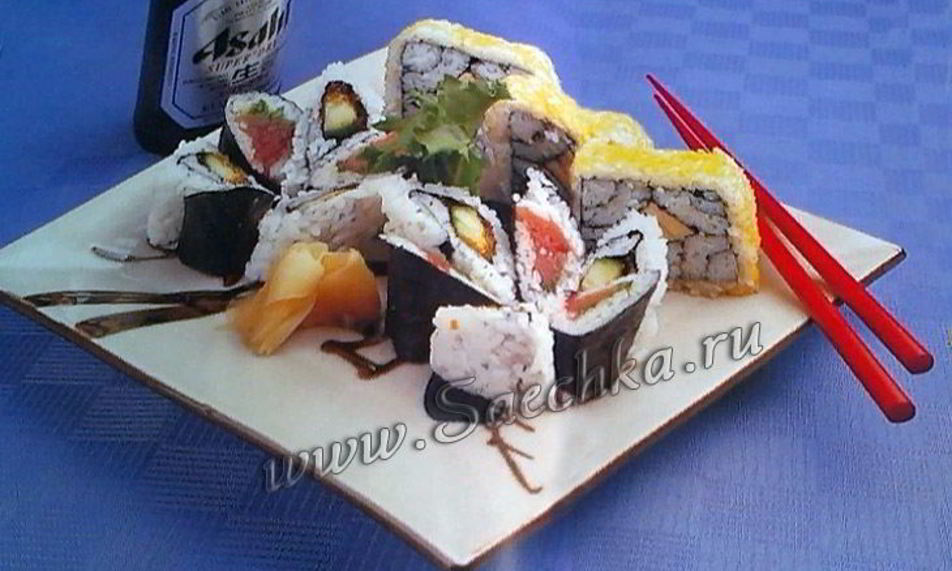 Рецепт четырехугольных суш шикаи маки
