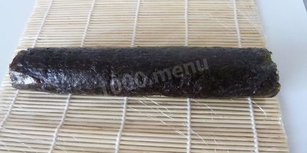 домашние суши с креветками