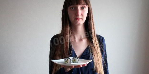 домашние суши с креветками