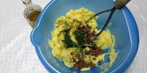 суши из селедки и картофеля