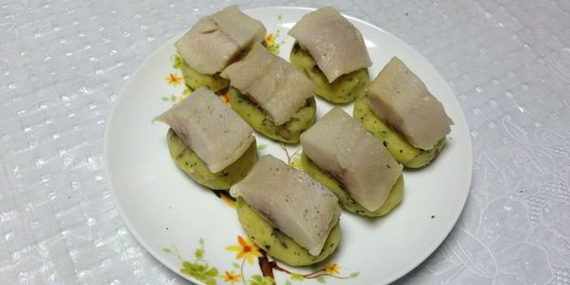 суши из селедки и картофеля