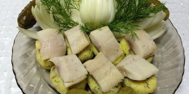 суши из селедки и картофеля