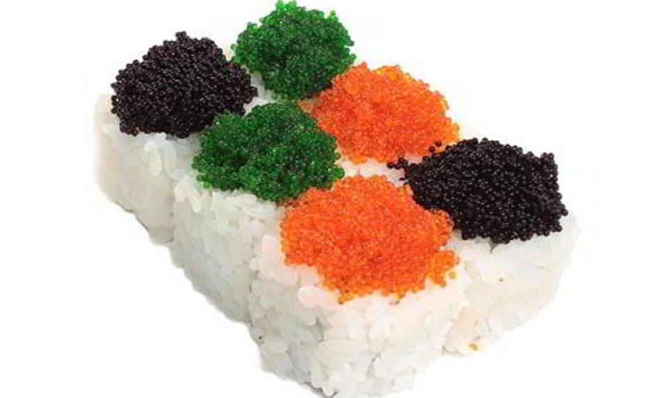 Рецепт суш с икрой летучей рыбы