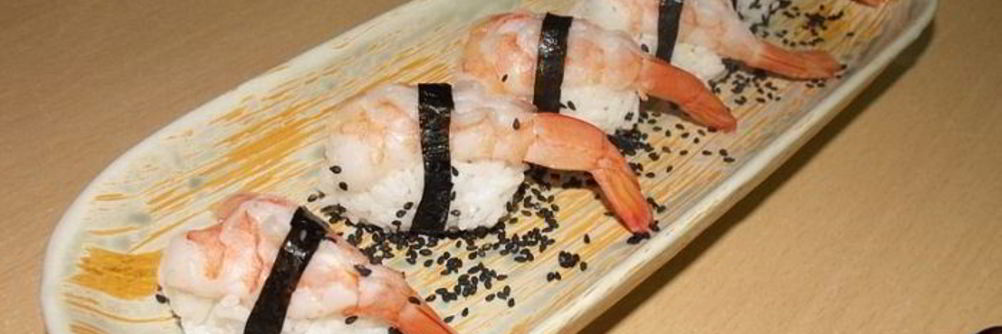 Суши с креветками