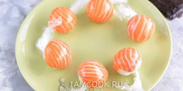 суши темари на хэллоуин