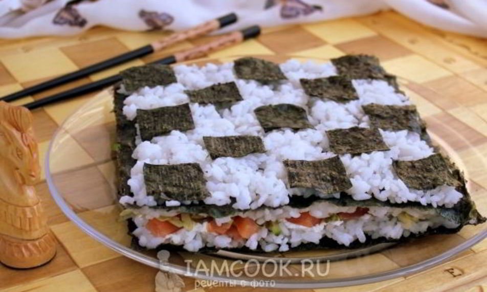 Рецепт суш торт закусочный