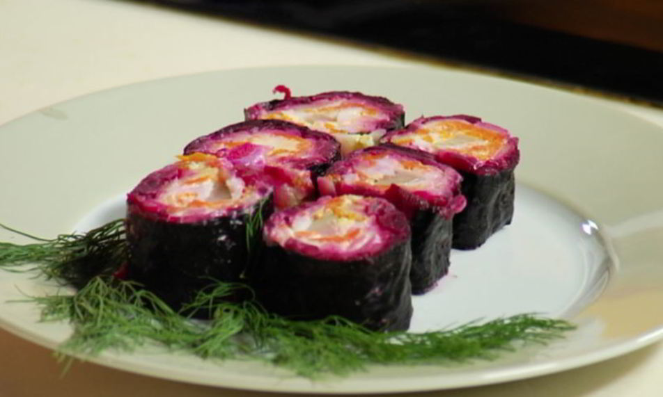 Рецепт суш в шубе