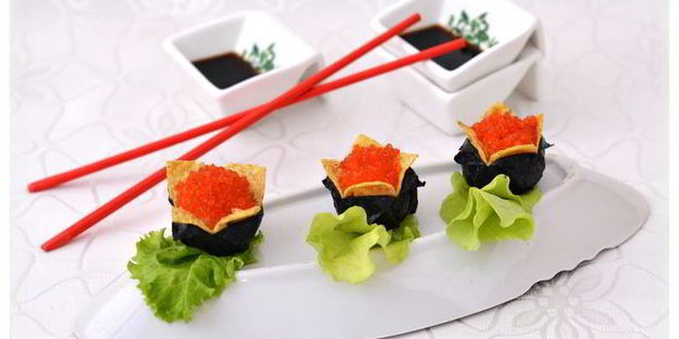 суши восточный цветок