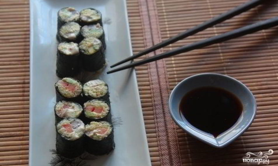 Рецепт сыроедческих суш