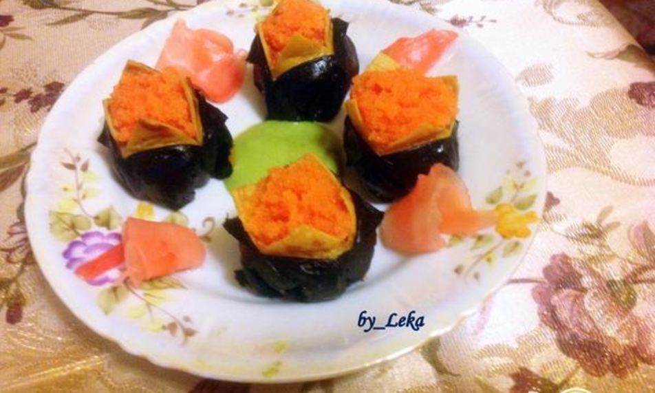 Рецепт темари-суш с нори и японским омлетом