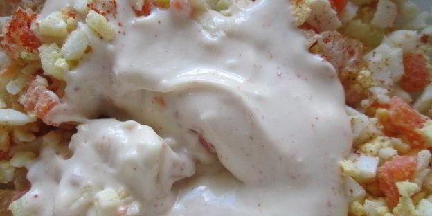 исландский сэндвич с лососем и креветками