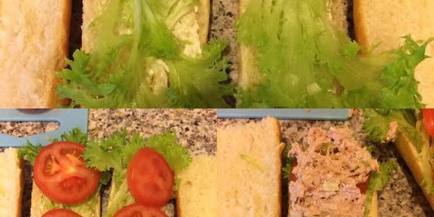 классический сэндвич с тунцом