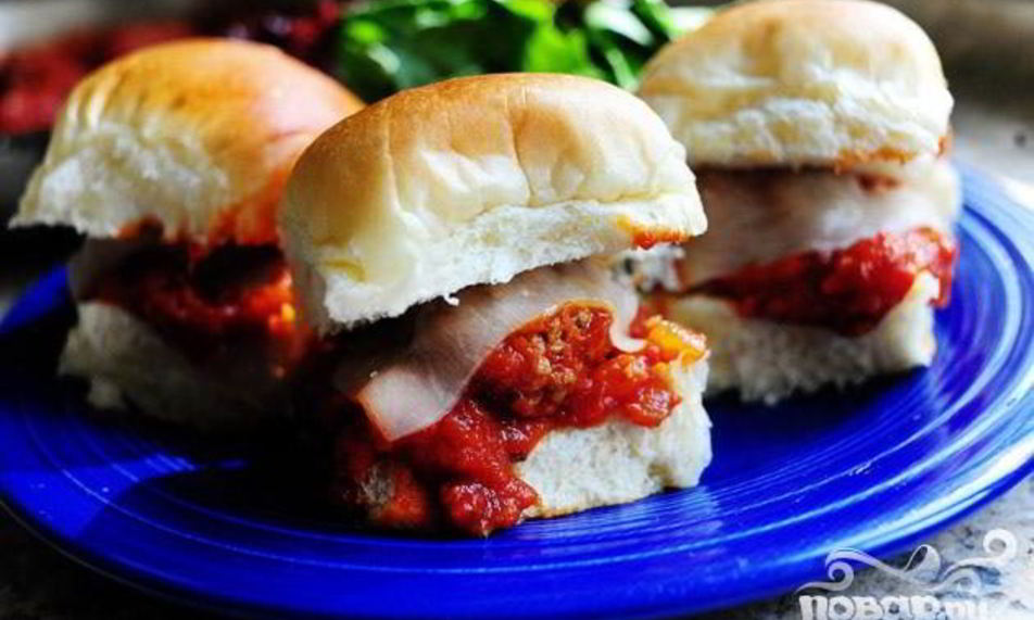 Рецепт мини-сэндвичей с фрикадельками