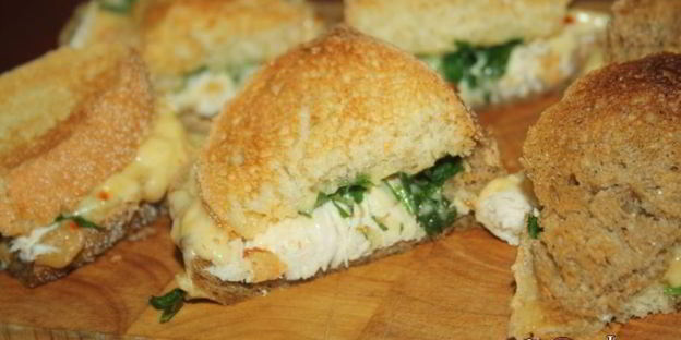 сочные сэндвичи с курицей