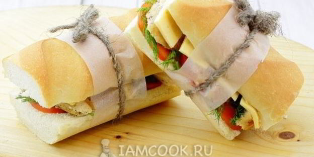 сэндвич с курицей