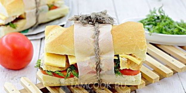 сэндвич с курицей