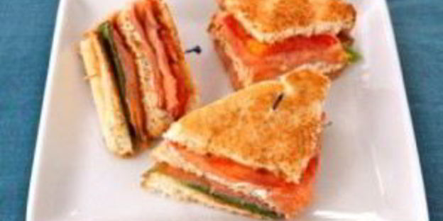 сэндвич с семгой