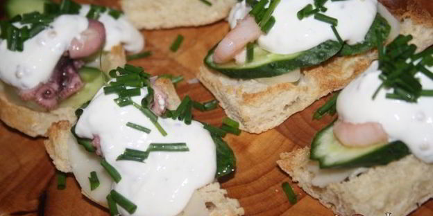 сэндвичи с морепродуктами