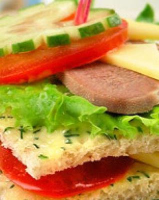 Сэндвичи с овощами