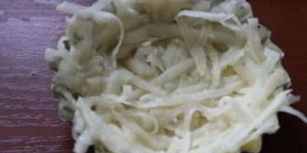 картофельные тарталетки с грибами