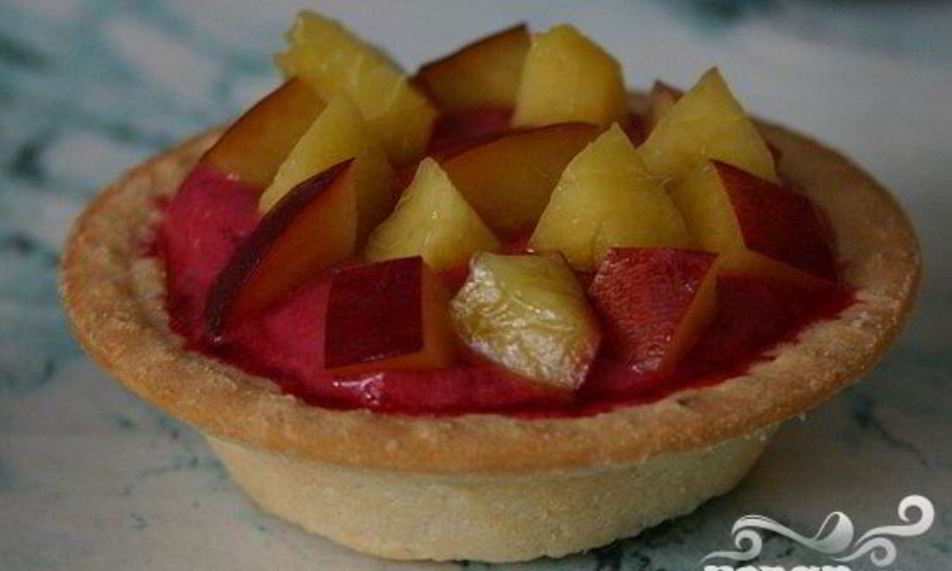 Рецепт холодных пирожных из вишни в тарталетках