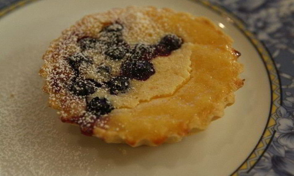 Рецепт лимонных тарталеток с голубикой