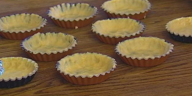 лимонные тарталетки с голубикой