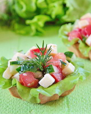 Овощные тарталетки