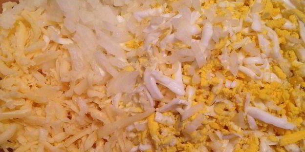 сырные тарталетки с тунцом