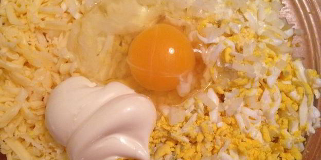 сырные тарталетки с тунцом