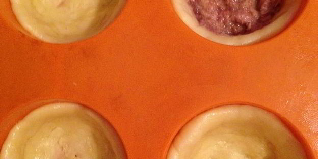 сырные тарталетки с тунцом