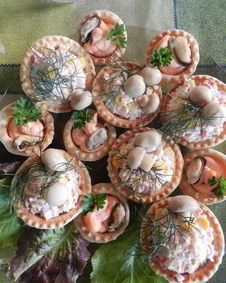 Тарталетки для фуршета