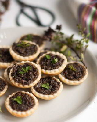 Тарталетки с говяжьей печенью