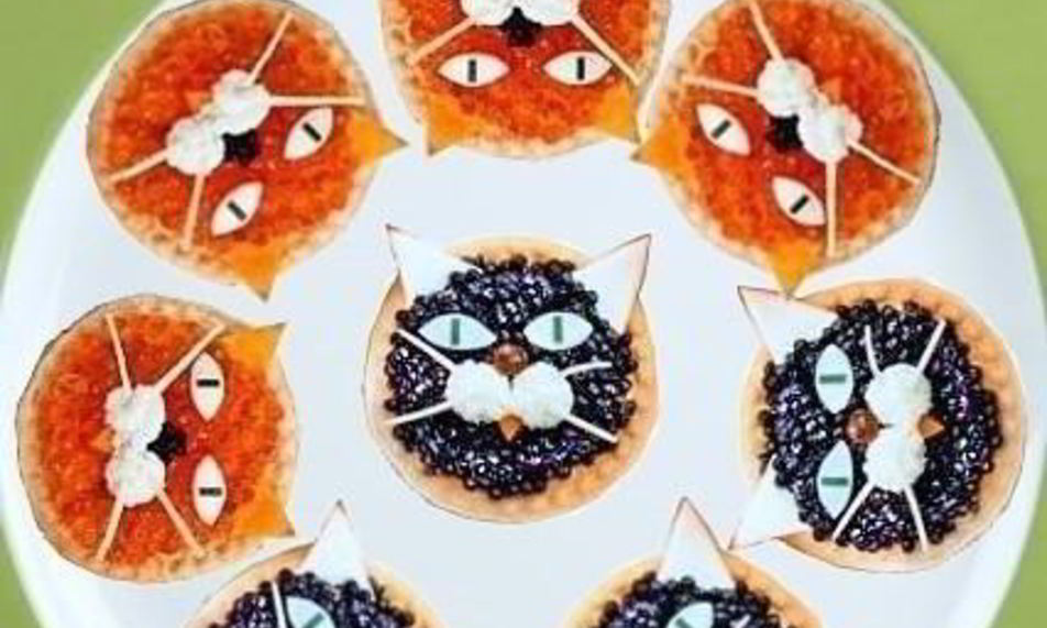 Рецепт тарталеток с икрой черной и красной