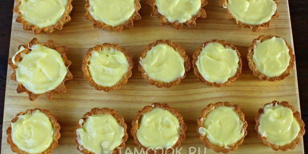 тарталетки с клубникой