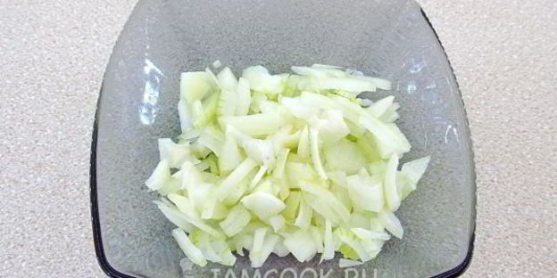 тарталетки с палтусом и овощами