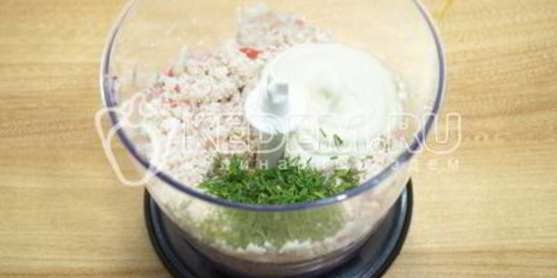 тарталетки с паштетом из крабового мяса