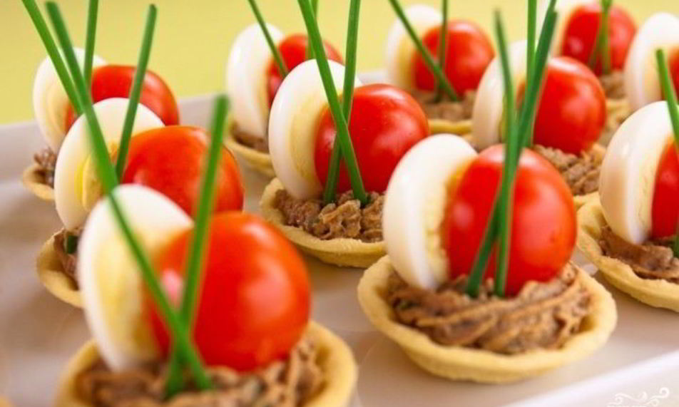 Рецепт тарталеток с печеночным паштетом